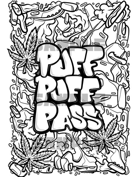 Weed Coloring Pages