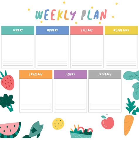 Week Calendar Template 10