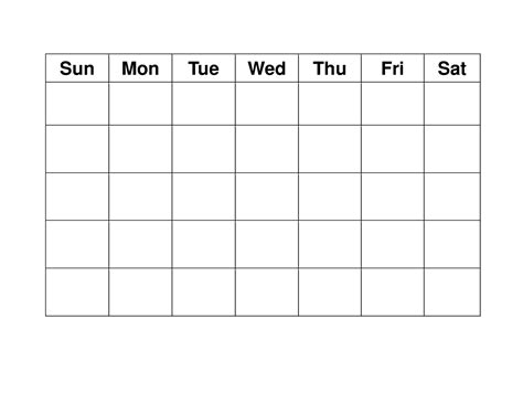 Week Calendar Template 4