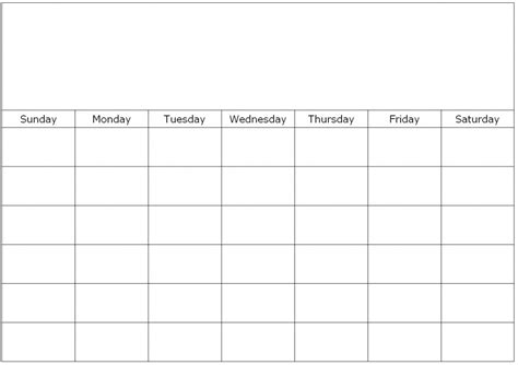 Week Calendar Template 6