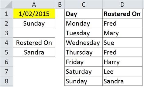 WEEKDAY Function in Excel