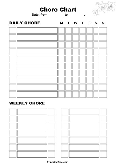 Weekly Chore Chart