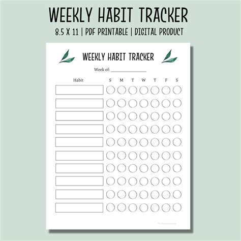 A weekly Goodnotes habit tracker template to help you stay on track