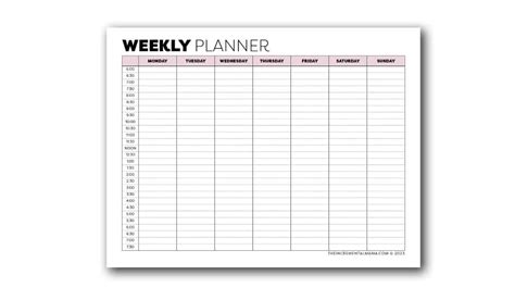 Weekly Planner with Time Blocking