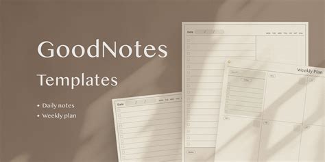 Weekly Review Template for Goodnotes