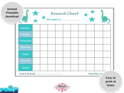 Weekly Reward Chart Example