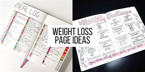 Weight Loss Bullet Journal Template 9