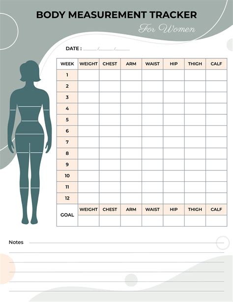 Weight Loss Chart Tracker for Women