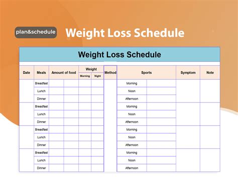 Weight Loss Excel Template