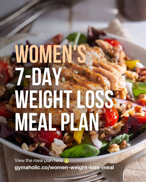 Weight loss meal plan for women