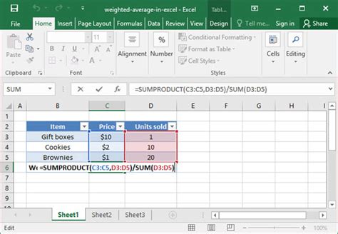 Using AVERAGE to Calculate Weighted Averages