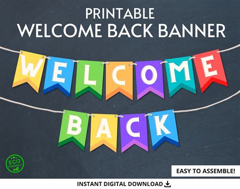 Welcome Back Banners for Parties