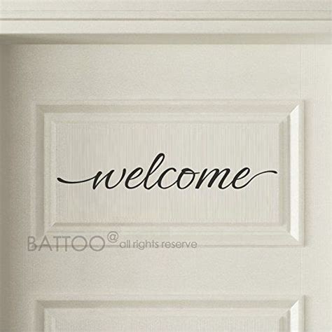 Welcome door decals