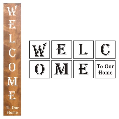 Welcome sign template example