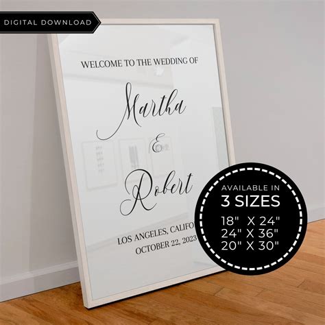 Welcome sign template for special occasions, such as birthdays and anniversaries