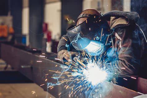 Welder at work