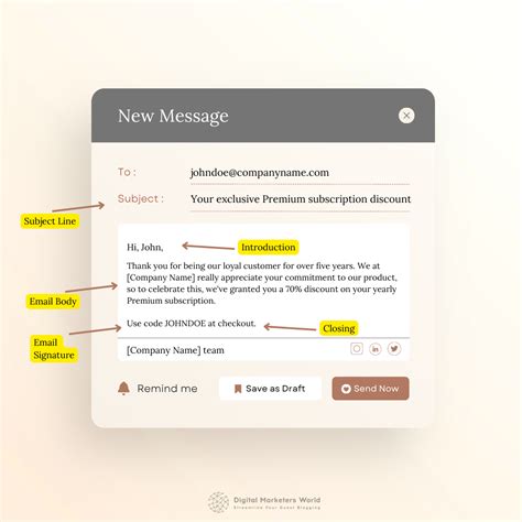 Well-Structured Email Body