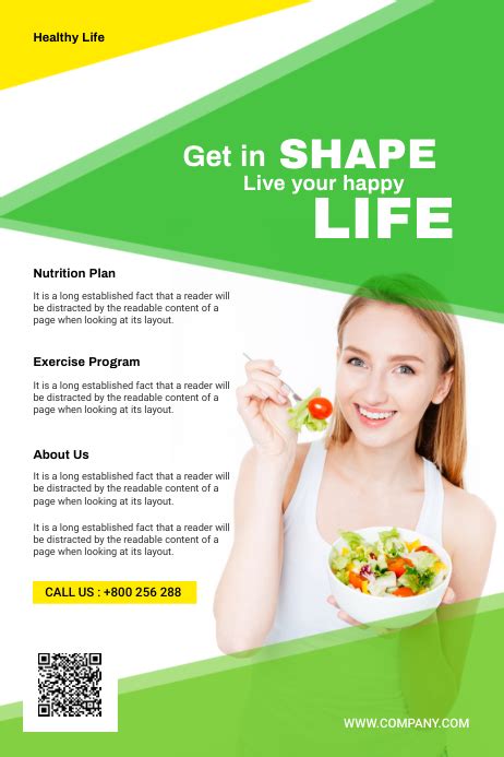 Wellness and Nutrition Flyer Template