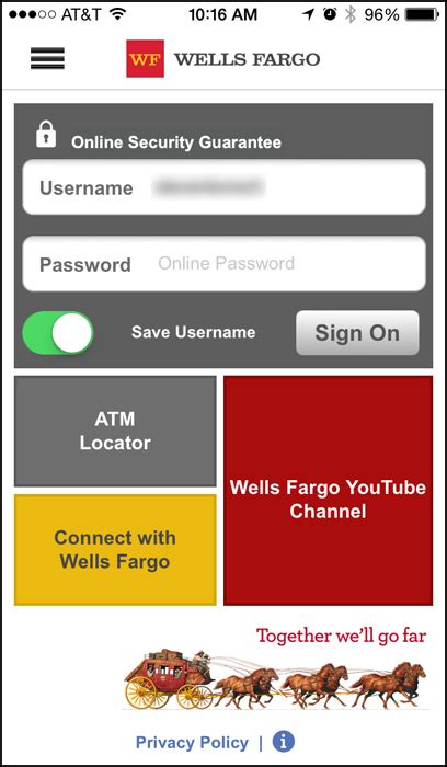 Wells Fargo App Security