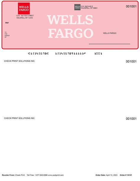 Wells Fargo Check Template FAQ