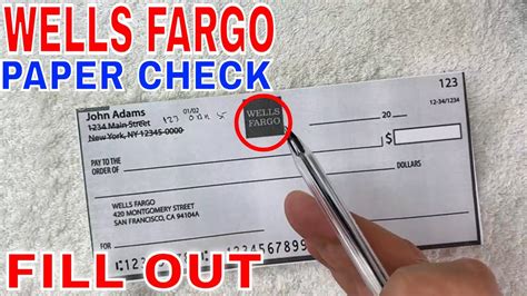 Wells Fargo Check Template Security Features