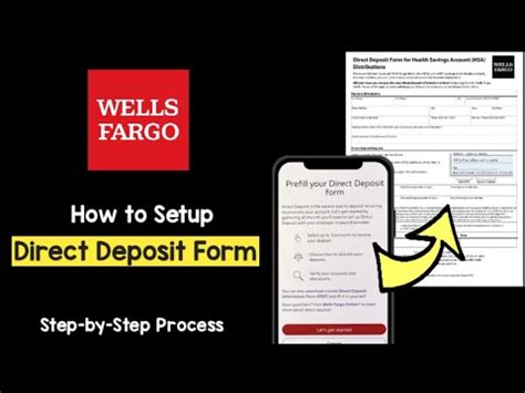 Wells Fargo Direct Deposit Form Example