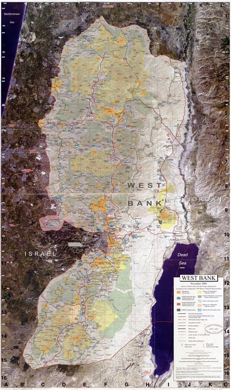 Map of West Bank