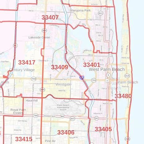 West Palm Beach Zip Code Map