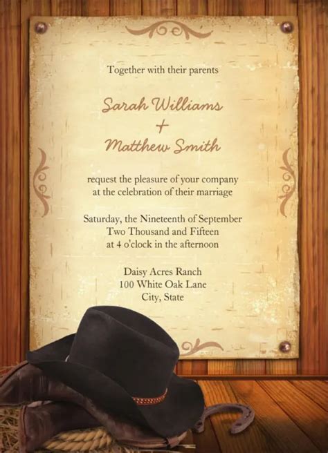 Western Invitation Templates