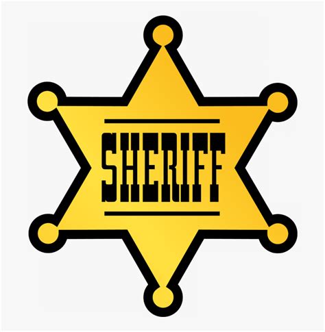 Western Sheriff Badge Template