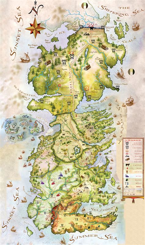 A map of Westeros