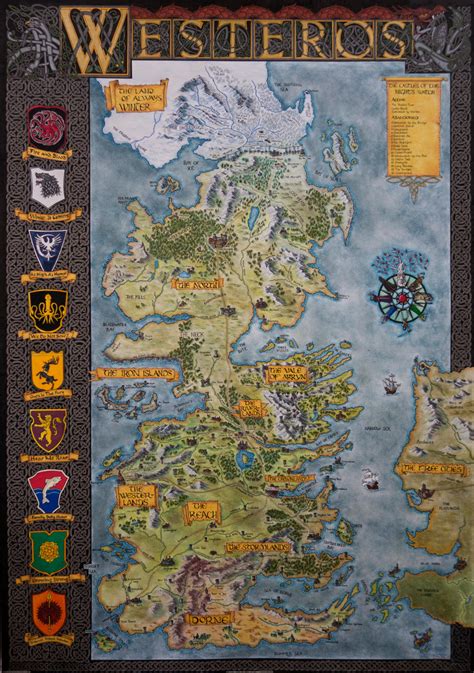 Westeros map art