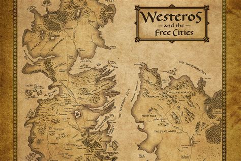 Westeros map wallpaper