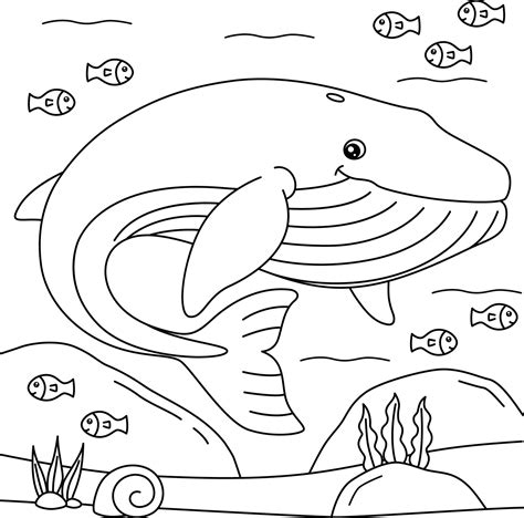 Whale coloring pages for kids online