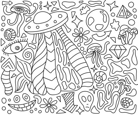 Where to find trippy coloring pages