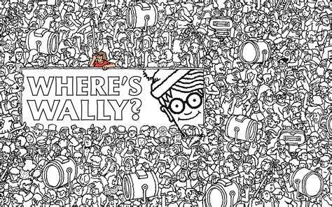 A Where's Waldo? coloring page printable