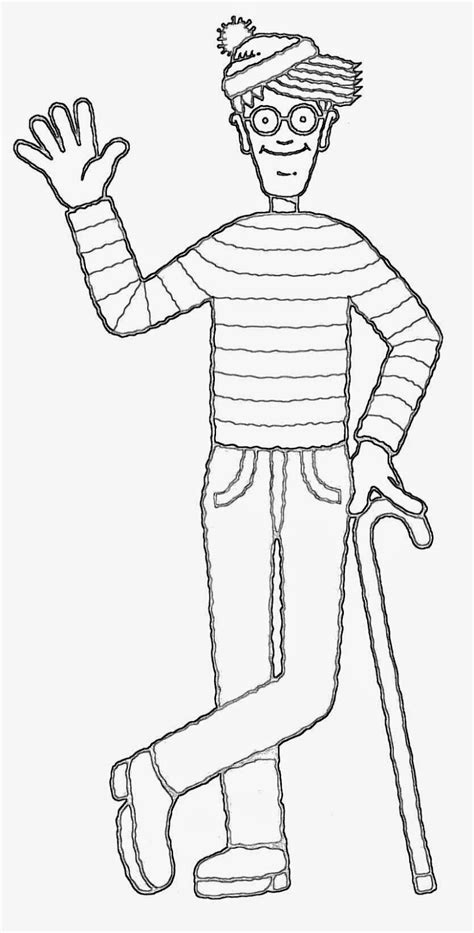 Wheres Waldo Coloring Page