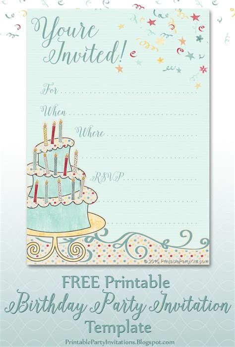 Whimsical Birthday Invitation Template