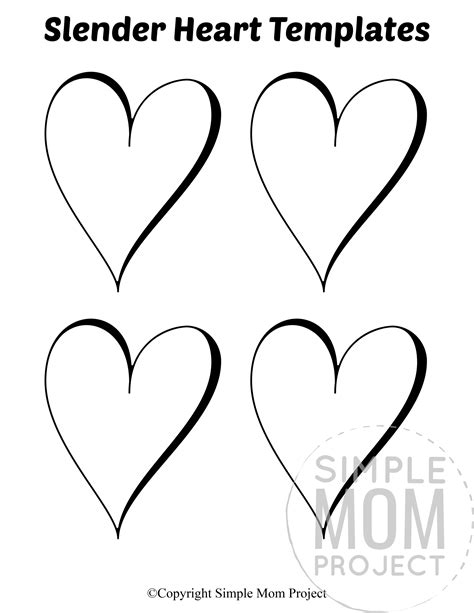 Whimsical Hearts Address Label Template