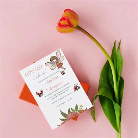 Whimsical Ladybug Invitation