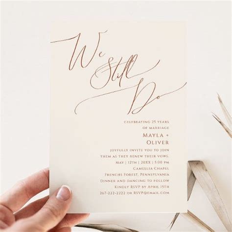 Whimsical Renewal of Vows Invitation Template