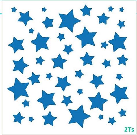 Whimsical Star Stencil Printable