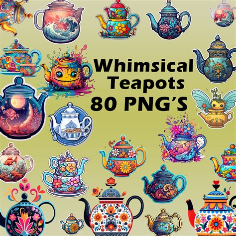 Whimsical Teapot Template