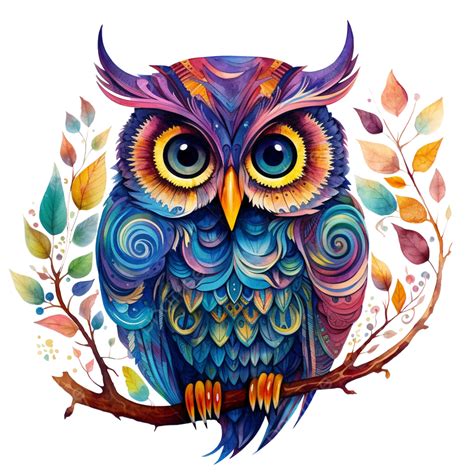 Whimsical Watercolor Owl