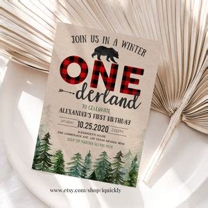 Whimsical Woodland Birthday Party Flyer