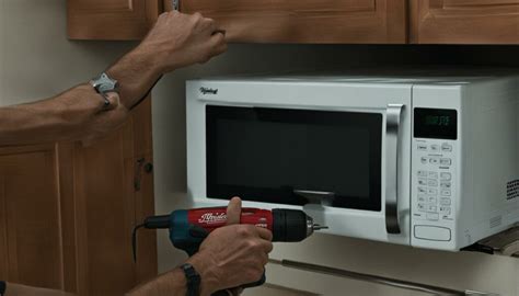 Whirlpool microwave installation site