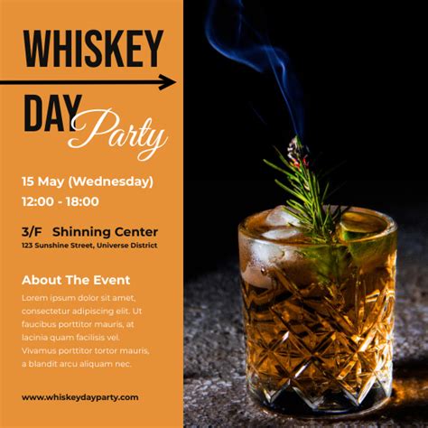 Whiskey Tasting Event Invitation