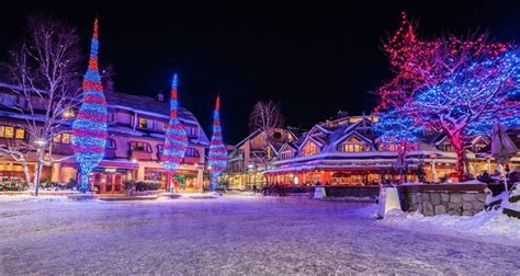 Whistler Village at night