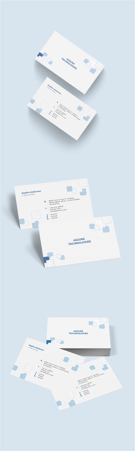 White Business Card Template Design