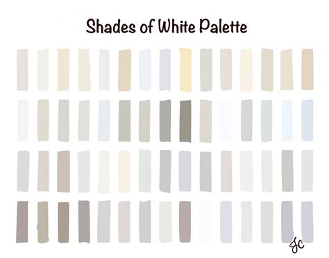 White Color Palette